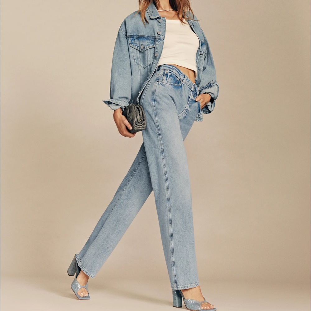Reformation Val 90s Mid Rise Straight Jeans